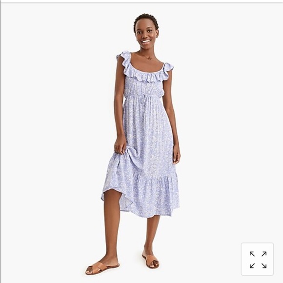 J. Crew Dresses & Skirts - NEW J. Crew Ruffle cinched-waist dress floral XS